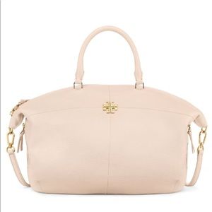 Tory Burch Ivy Slouchy Satchel “Bedrock”