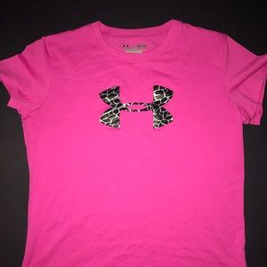 Pink UA tee
