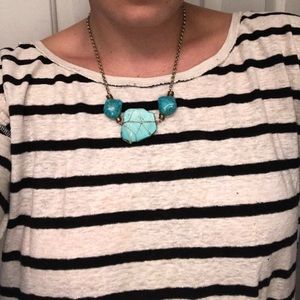Nordstrom Turquoise 3 Stone Necklace