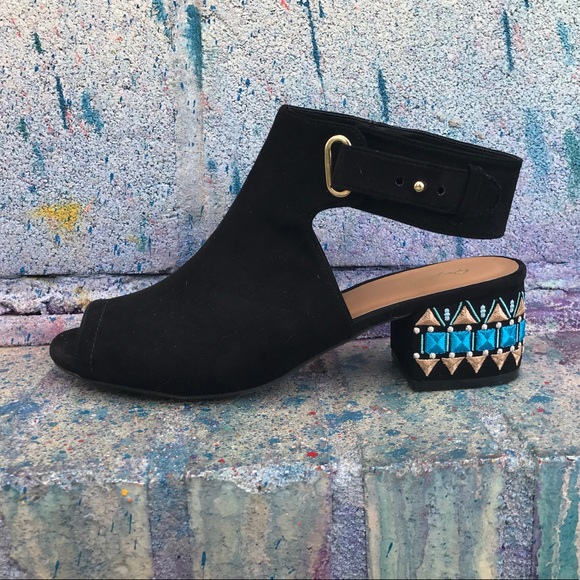 SLINGBACK BOOTIE WITH PRINT BLOCK HEEL - Picture 3 of 4