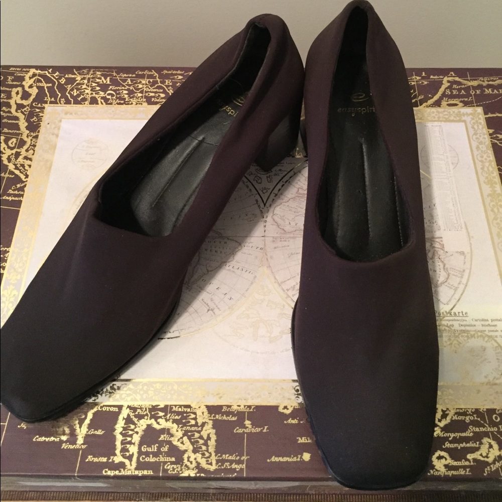 Brown Slip-on Heels!