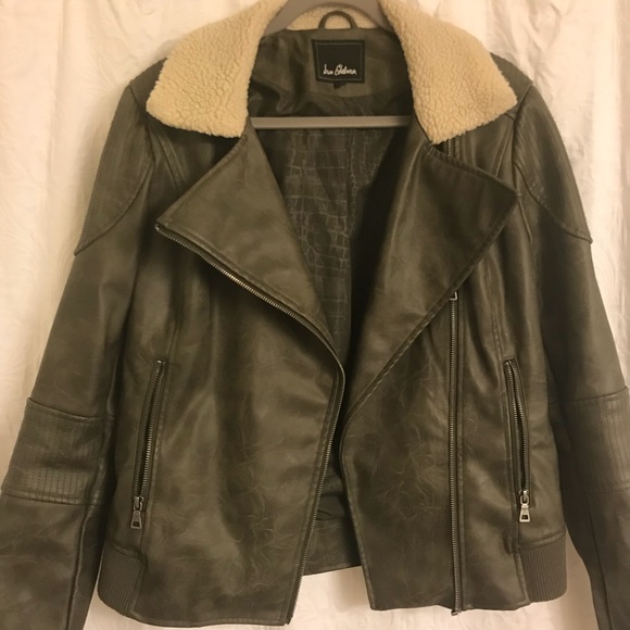 Sam Edelman Faux Leather Jacket size L - Picture 3 of 8