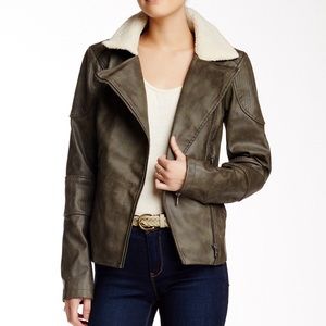 Sam Edelman Faux Leather Jacket size L