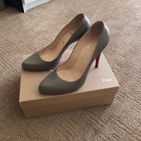 Christian Louboutin high heels grey tan - Picture 1 of 8