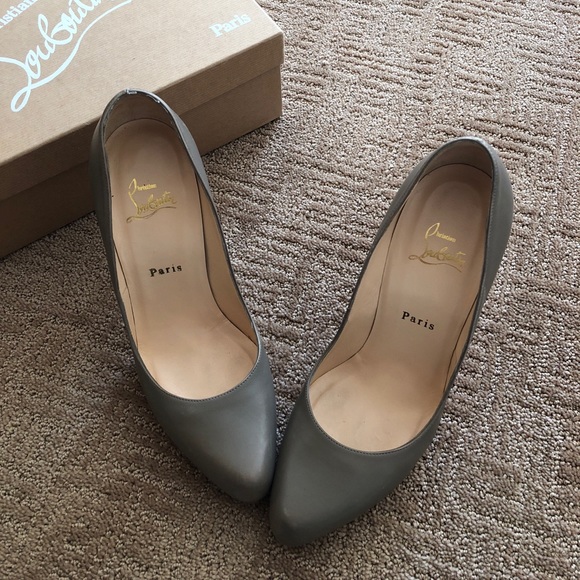 Christian Louboutin high heels grey tan - Picture 4 of 8