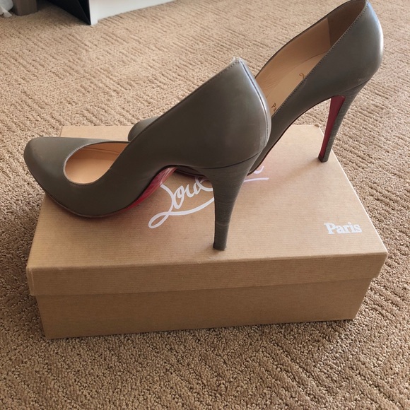 Christian Louboutin high heels grey tan - Picture 6 of 8