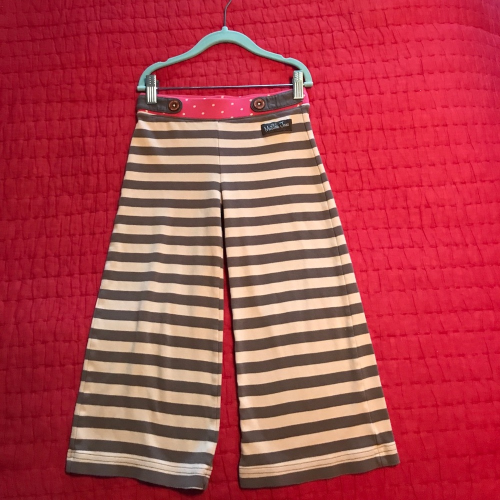 Matilda Jane baggy striped pants size 8