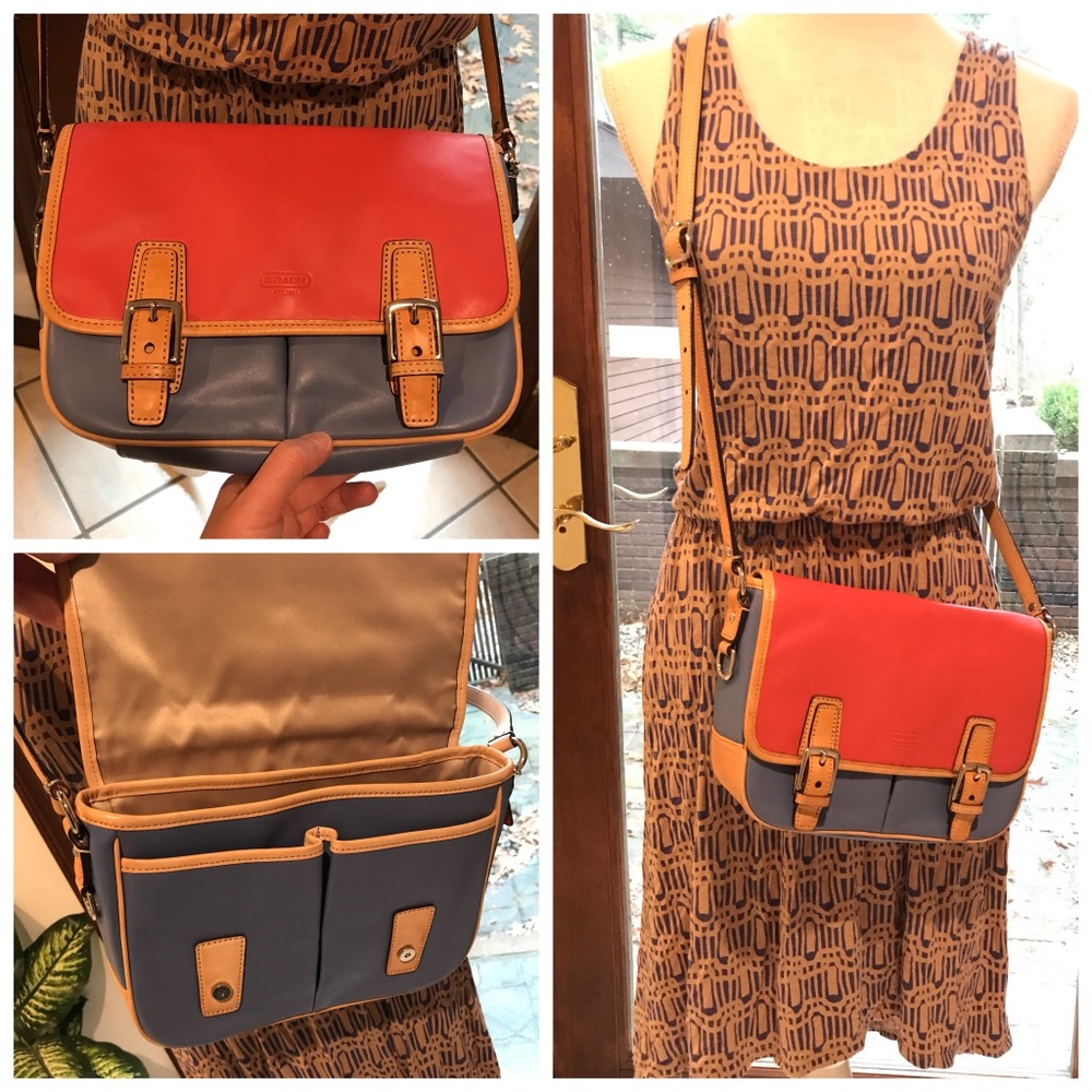 🚫SOLD🚫 Coach Park Leather Flap Crossbody Bag EUC