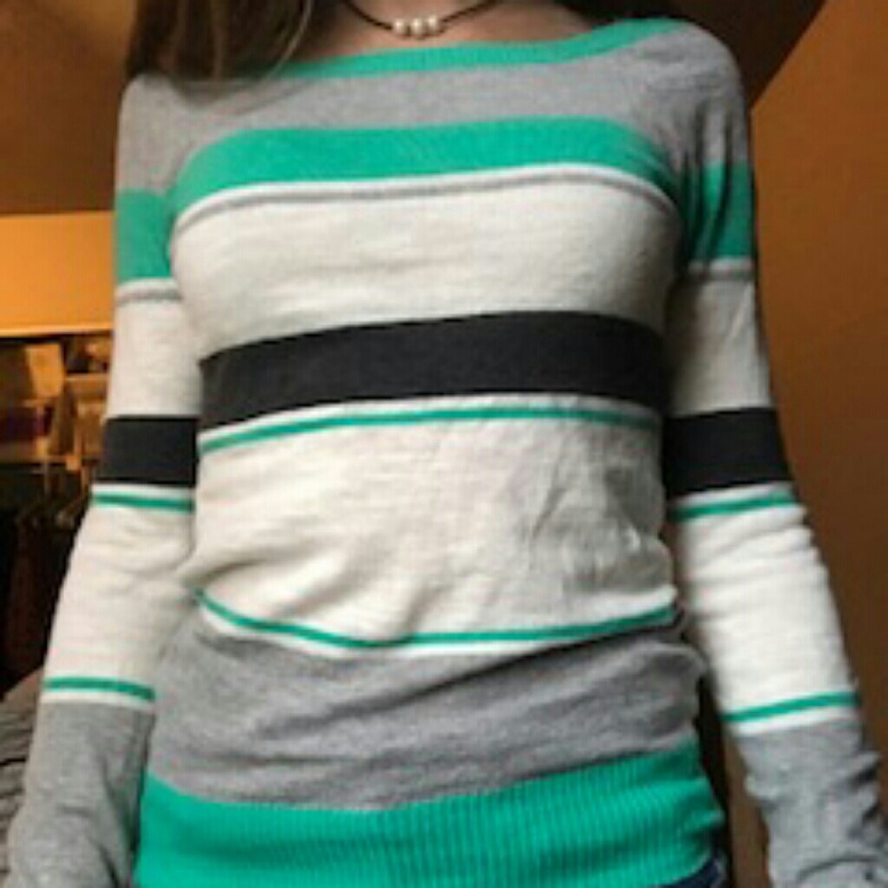 Striped Tight Winter Sweater