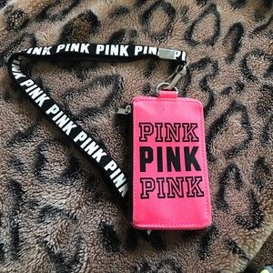 Pink lanyard