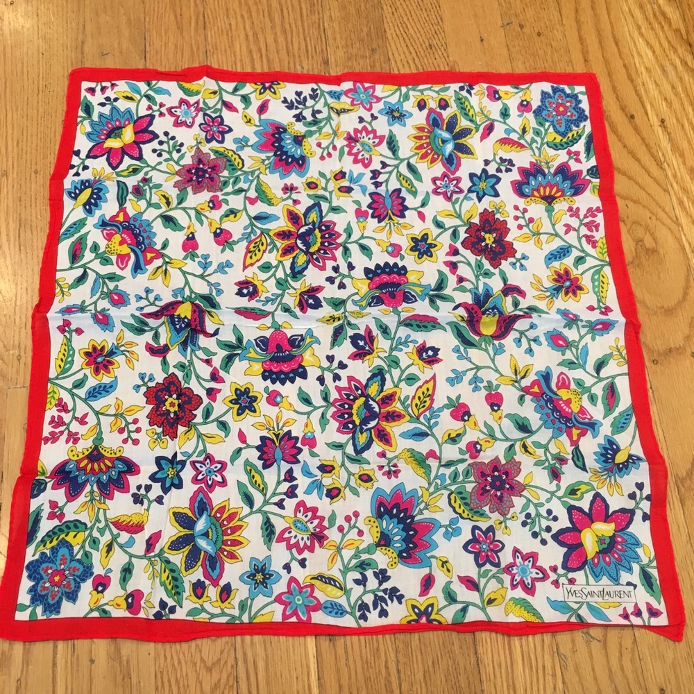 Vintage Yves Saint Laurent handkerchief
