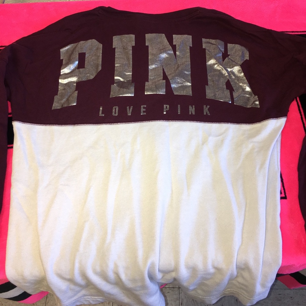 Burgundy LOVE PINK sweater