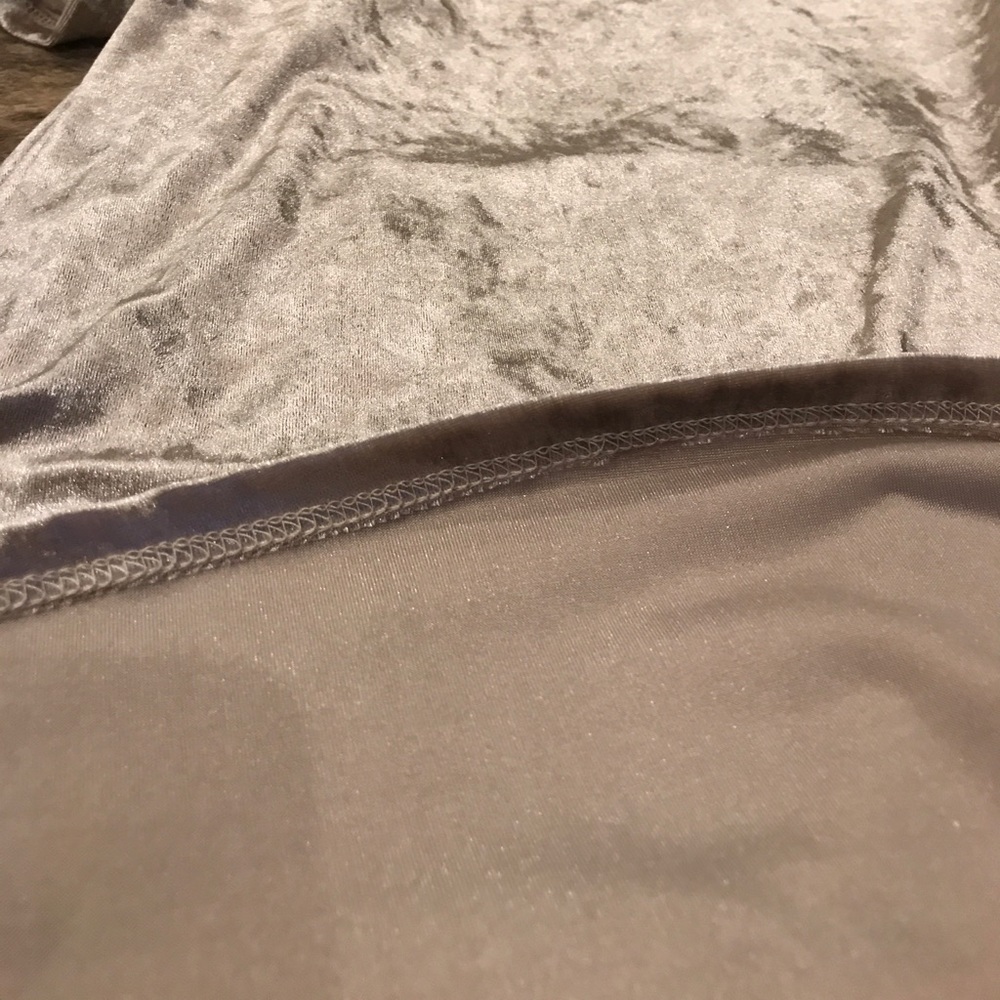 (1 small left) Crushed Velvet Mini Shift Dress - Picture 6 of 8