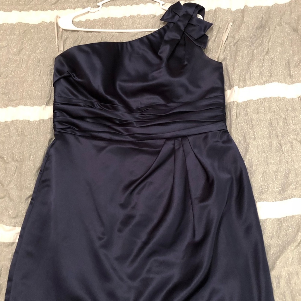 Davids Bridal blue dress