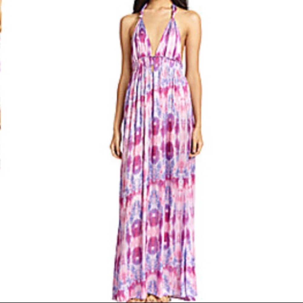 LoveShackFancy Jellyfish Tiedyed Halter Maxi Dress