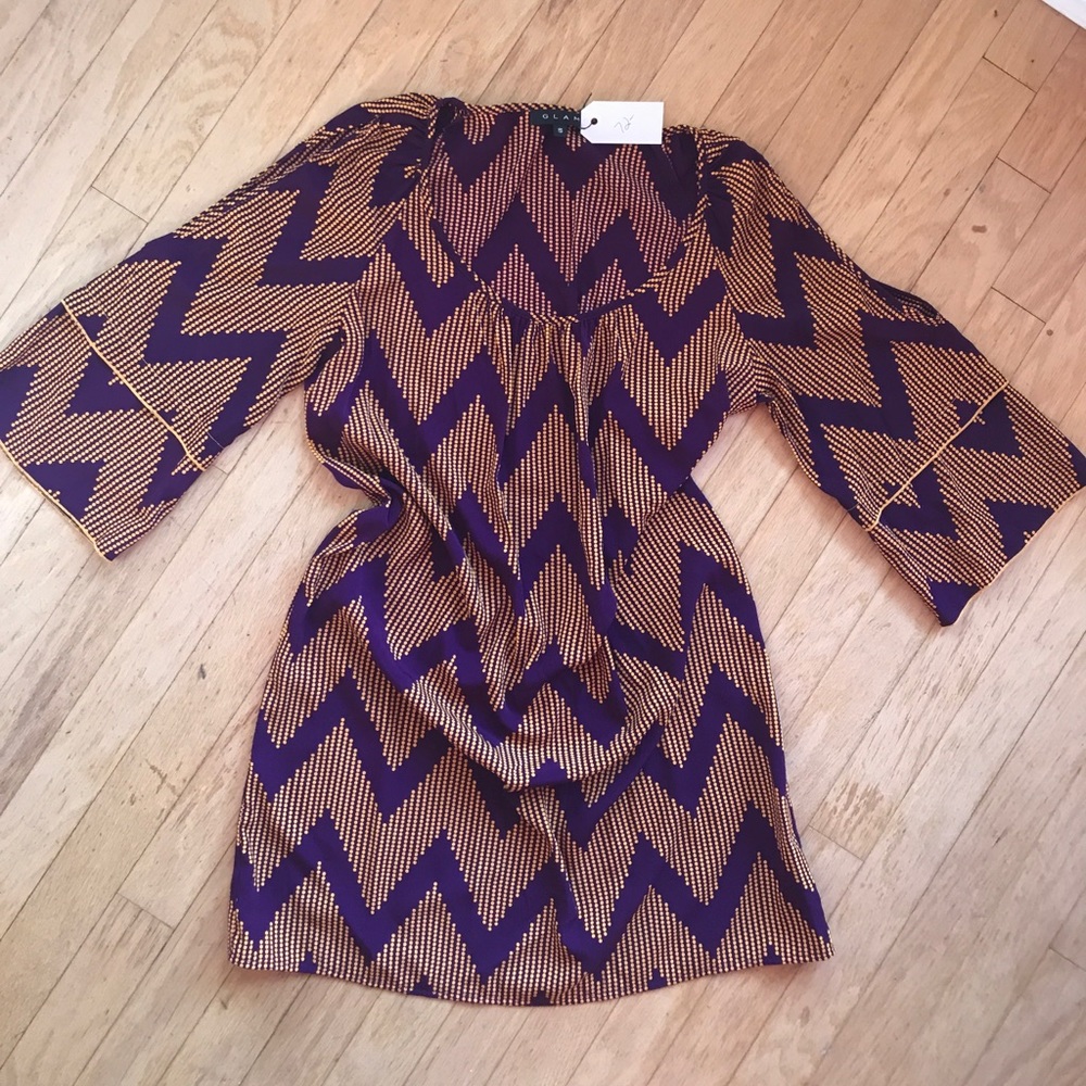 Chevron mini dress