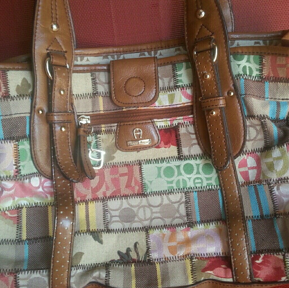 Etienne Aigner patch work handbag