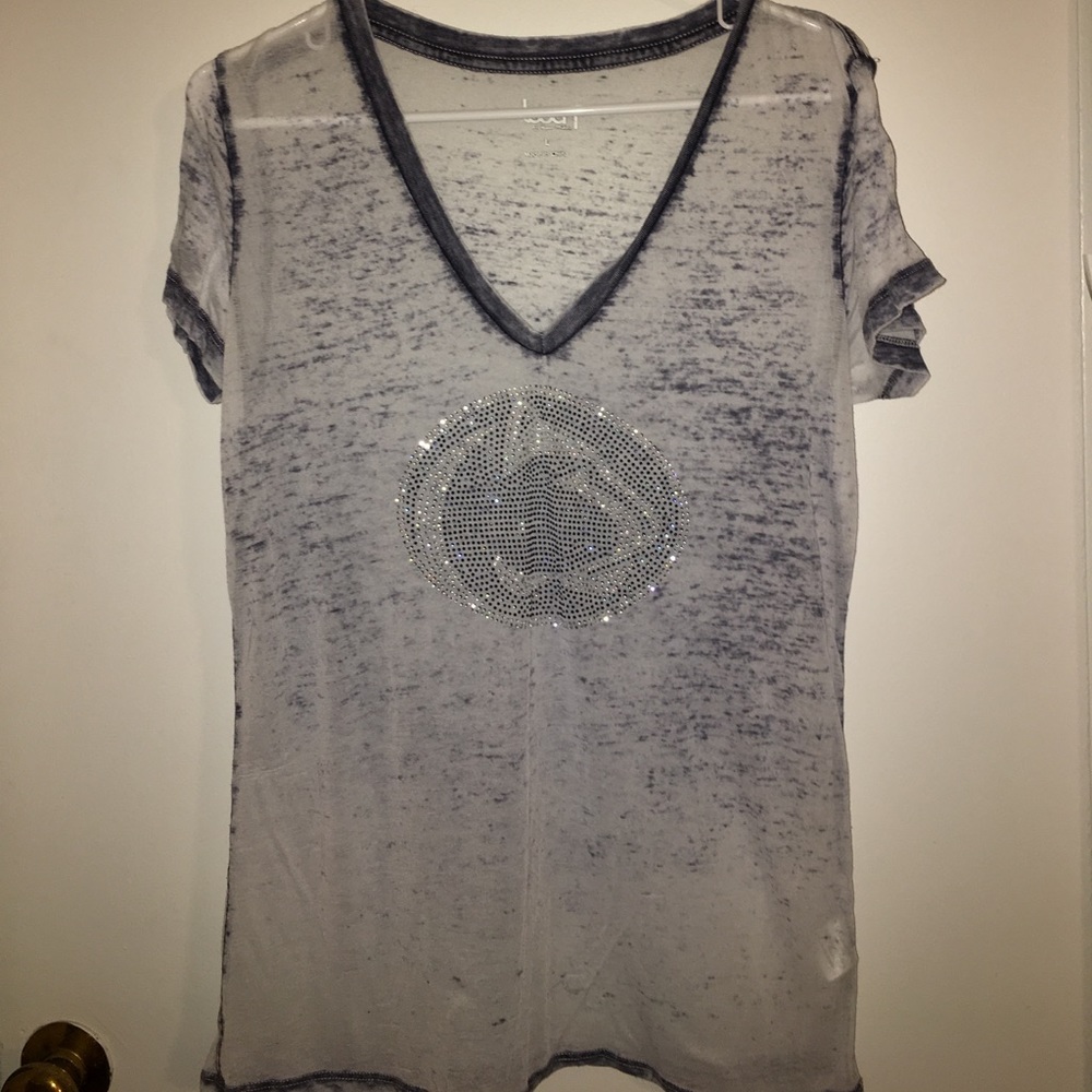 Penn State Rhinestone V-Neck