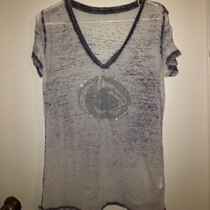 Penn State Rhinestone V-Neck
