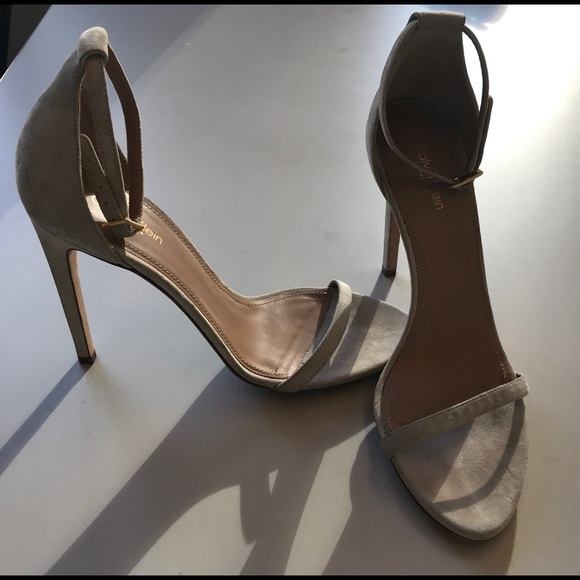 Calvin Klein Collection Kid Suede Ankle Strap - Picture 1 of 4