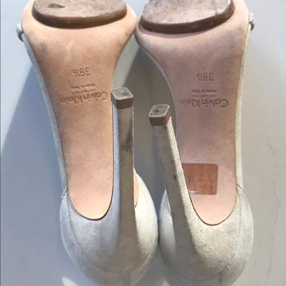 Calvin Klein Collection Kid Suede Ankle Strap - Picture 3 of 4