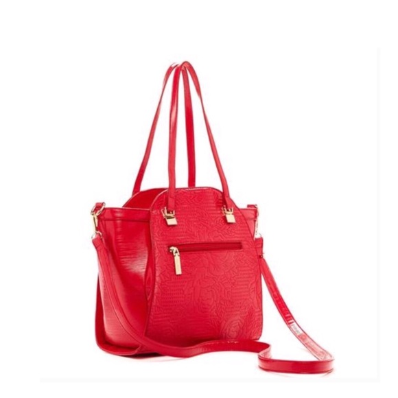 Wall of Roses Embossed Bag - Picture 2 of 3