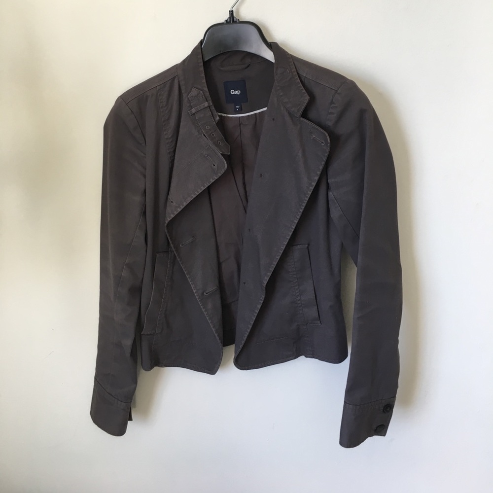 Gap military blazer in grey taupe