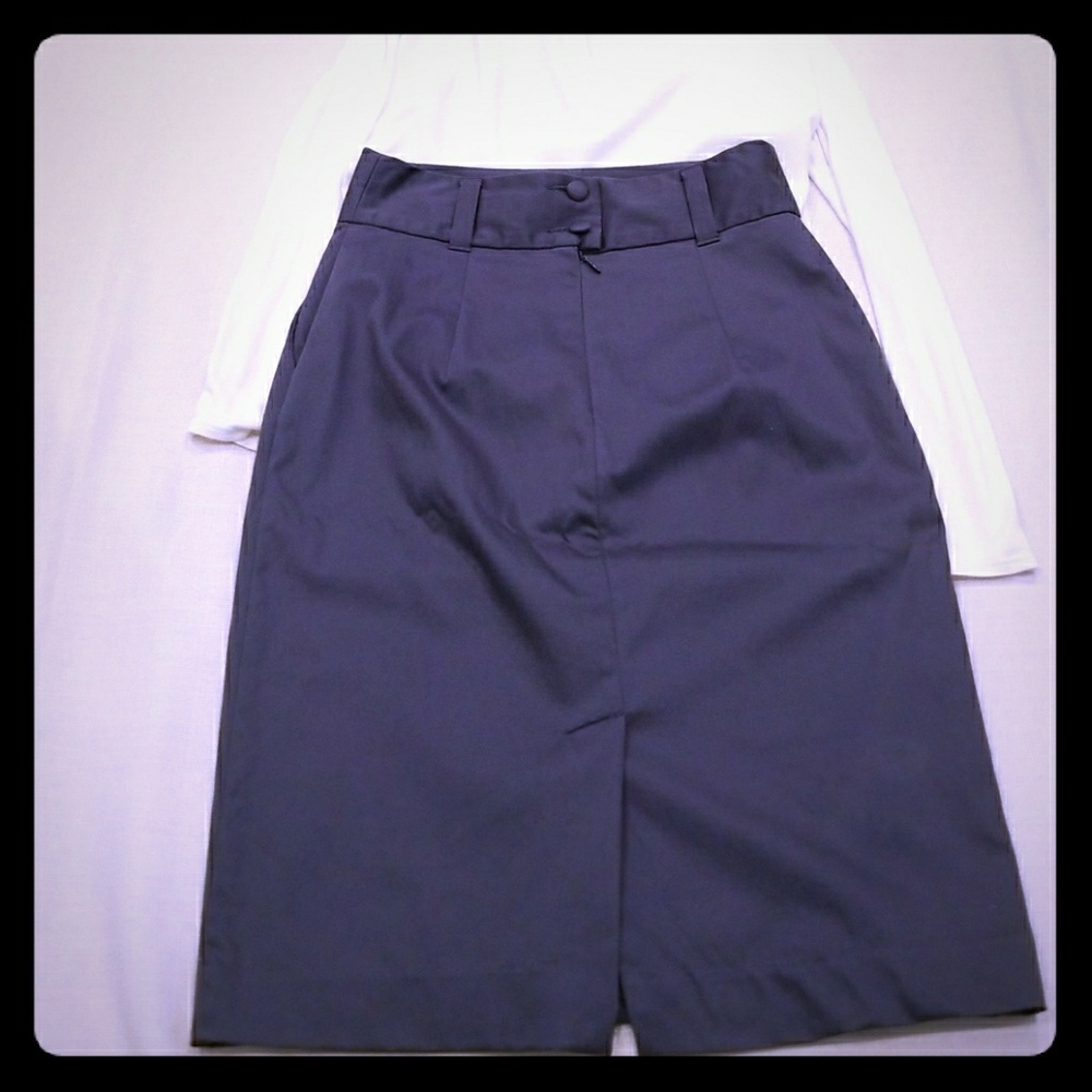 Banana Republic Stretch charcoal Pencil Skirt sz 0