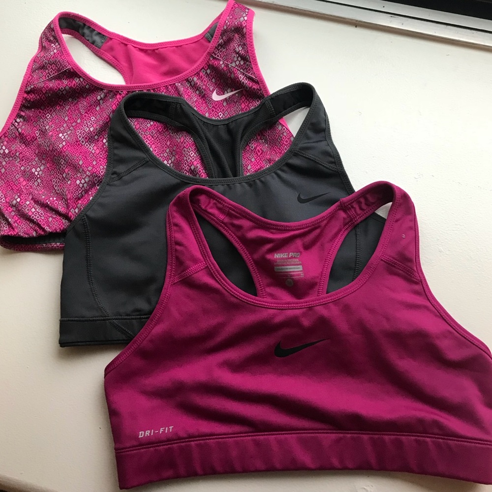 LOT OF 3 Nike DriFit Sports Bras - Size M