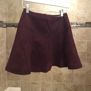 BB Dakota Burgundy Skirt