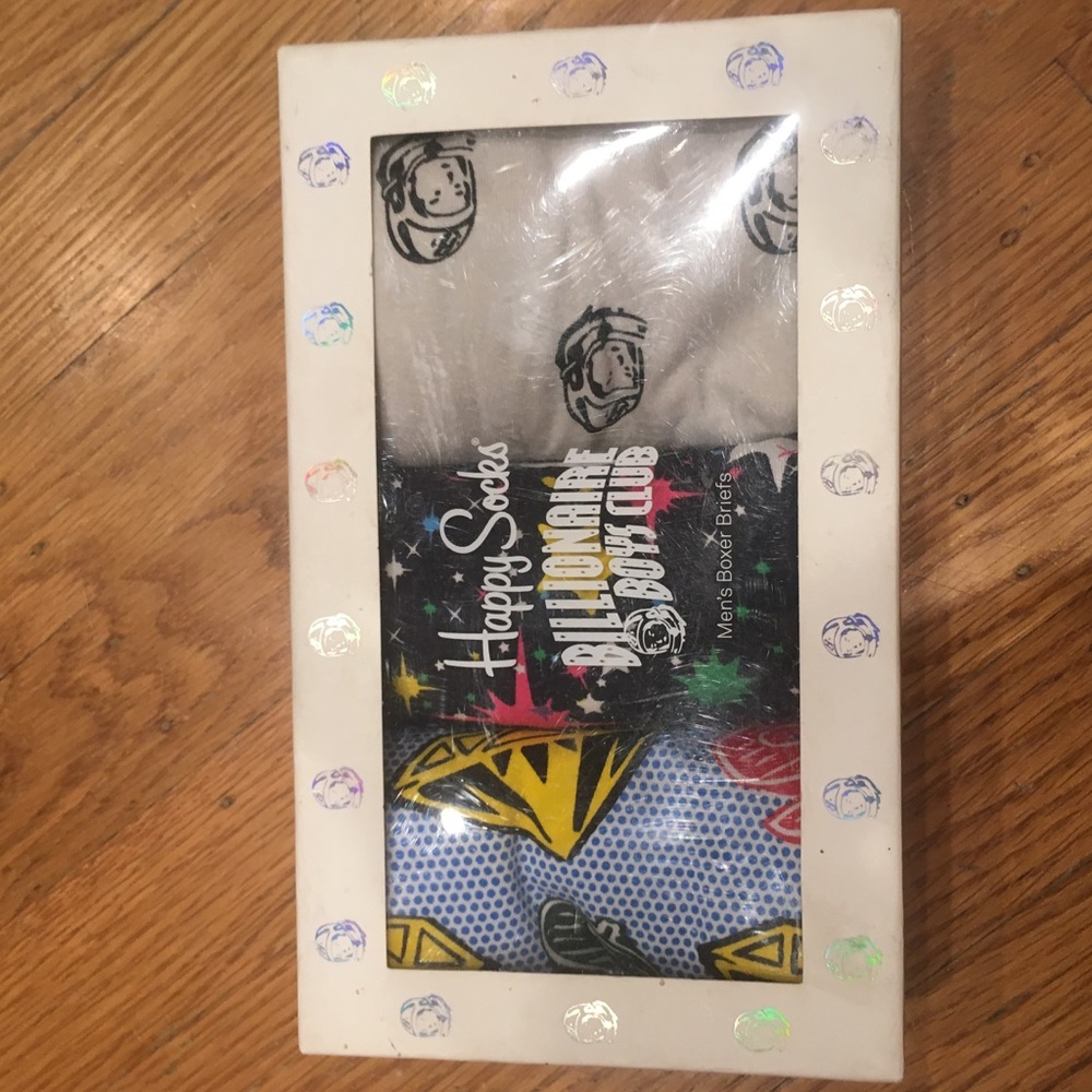 Happy Socks x Billionaire boys club Boxer 3 pack