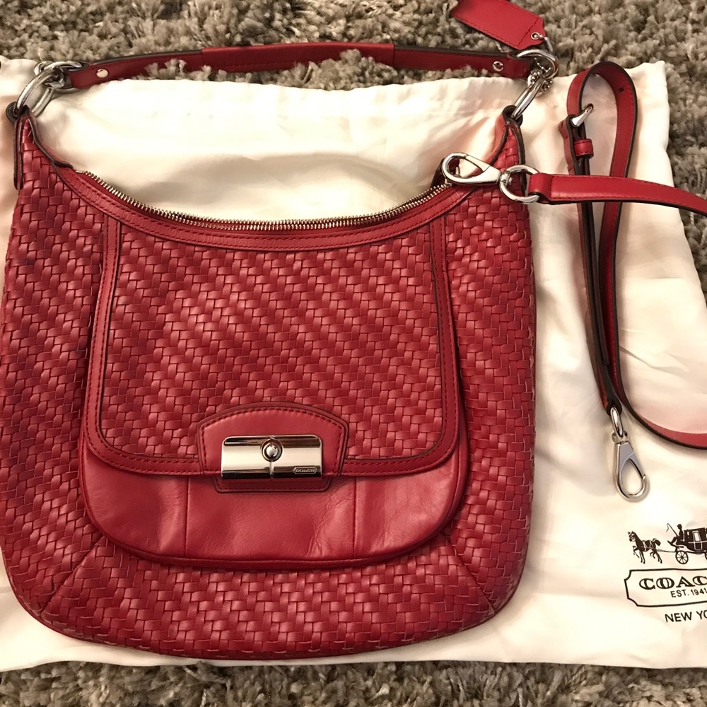 Coach woven hobo + wallet (adorable!)
