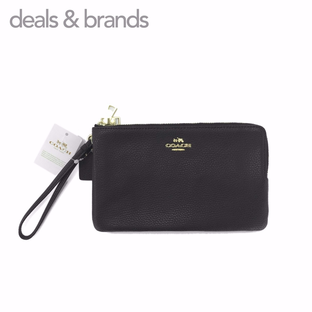 NWT COACH Double Zip Wallet Wristlet Phone Case