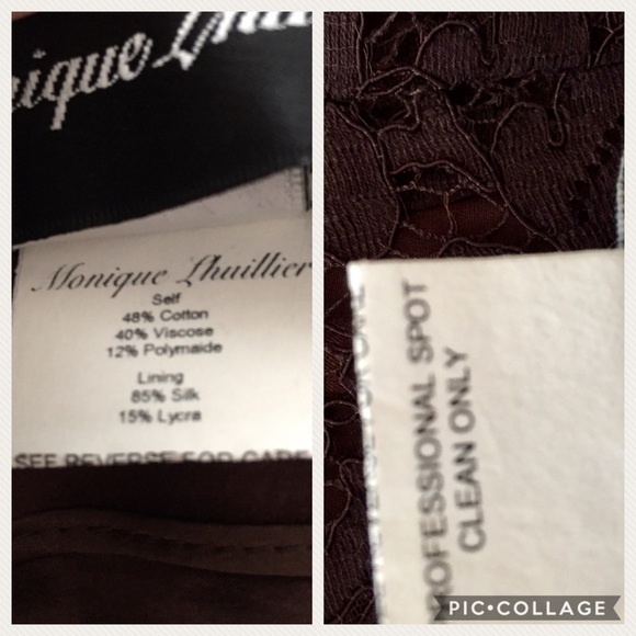 MONIQUE LHUILLIER lace overlay skirt ❤️ - Picture 5 of 5