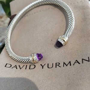 David Yurman 5mm Amethyst Cable Bracelet