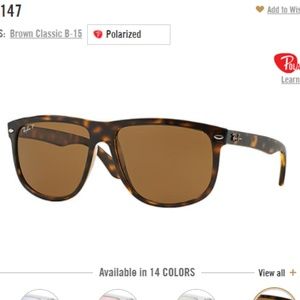 Ray-Ban Polarized Boyfriend Sunglasses, RB4147 60