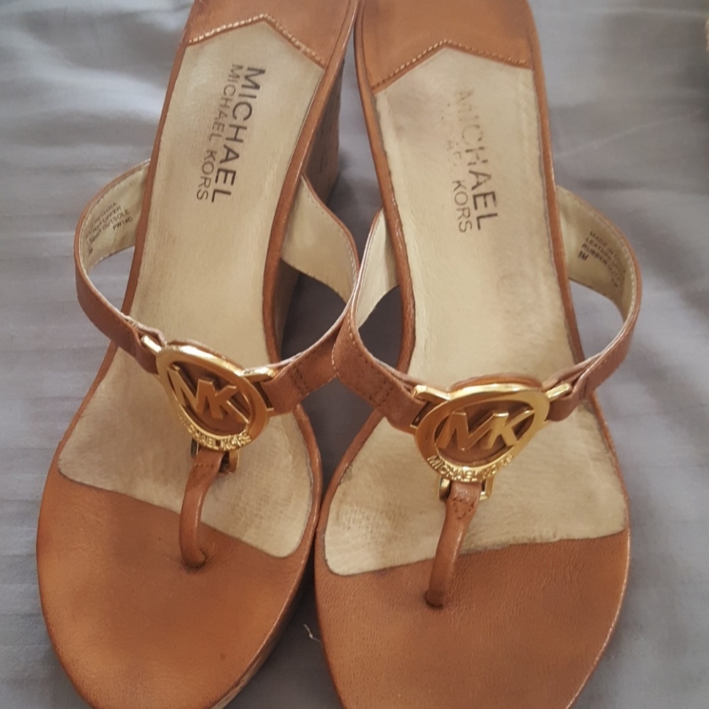 Camel colored wedges..gently used.