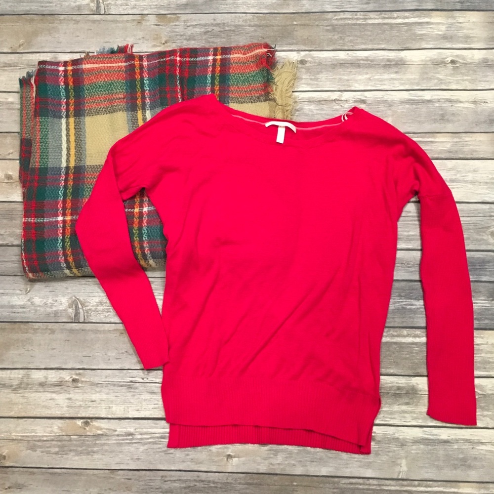Victoria Secret Red Sweater Long Sleeve
