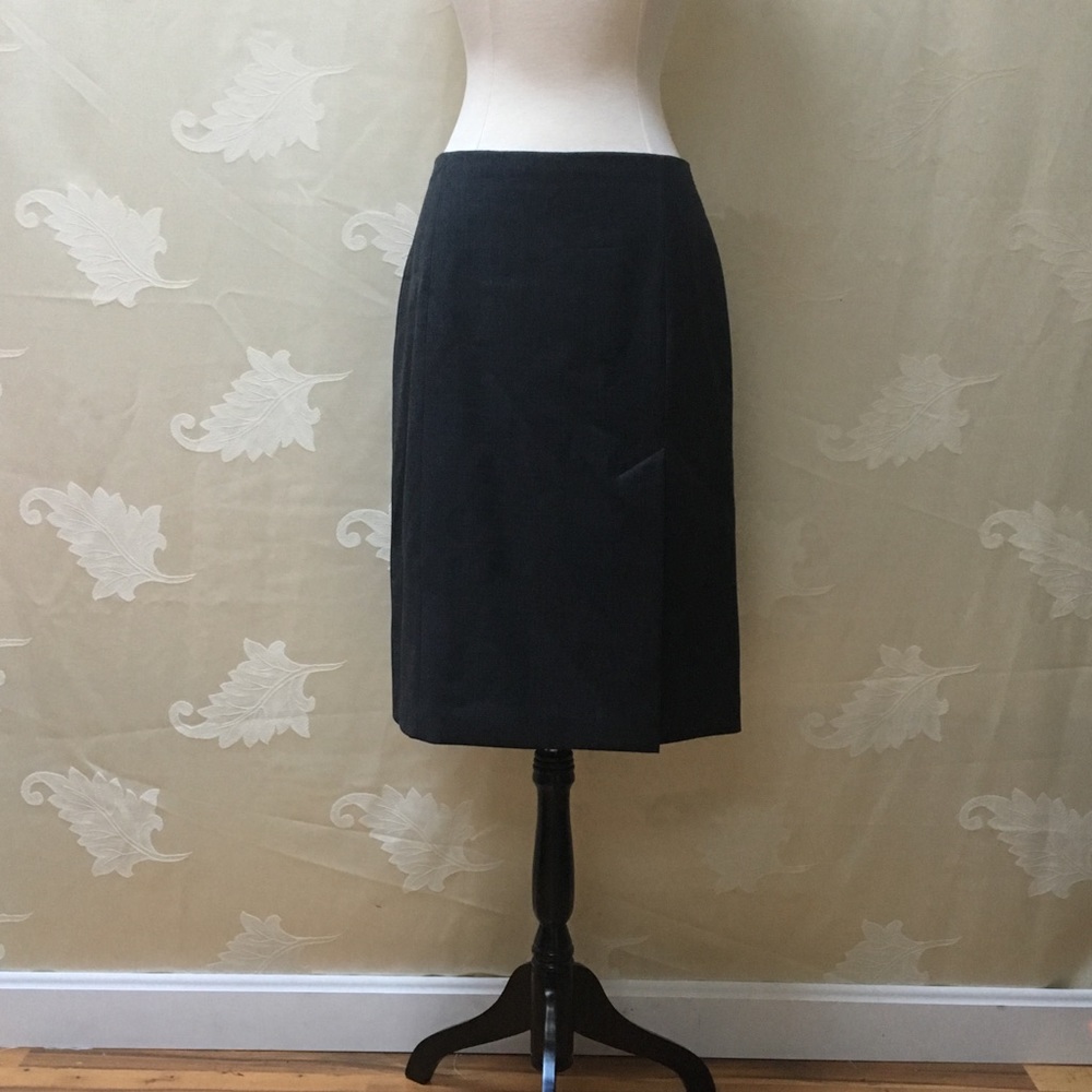 J. Crew Grey Wool Pencil Skirt