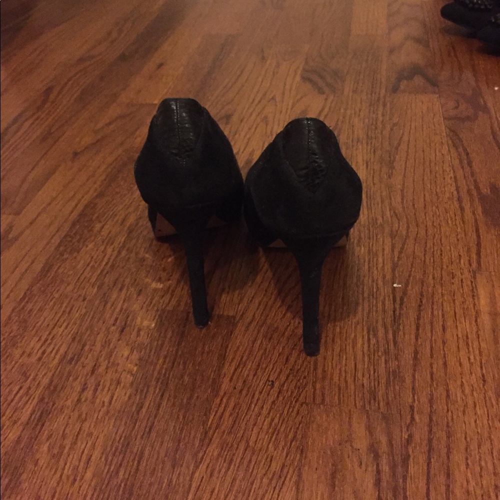 Sam Edelman black suede high heels - Picture 3 of 4
