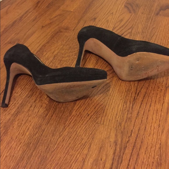 Sam Edelman black suede high heels - Picture 4 of 4