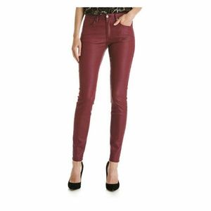 JOE FRESH RED COATED ULTRA SLIM JEAN - SIZE 6