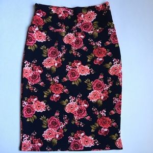 LuLaRoe Floral Cassie Skirt