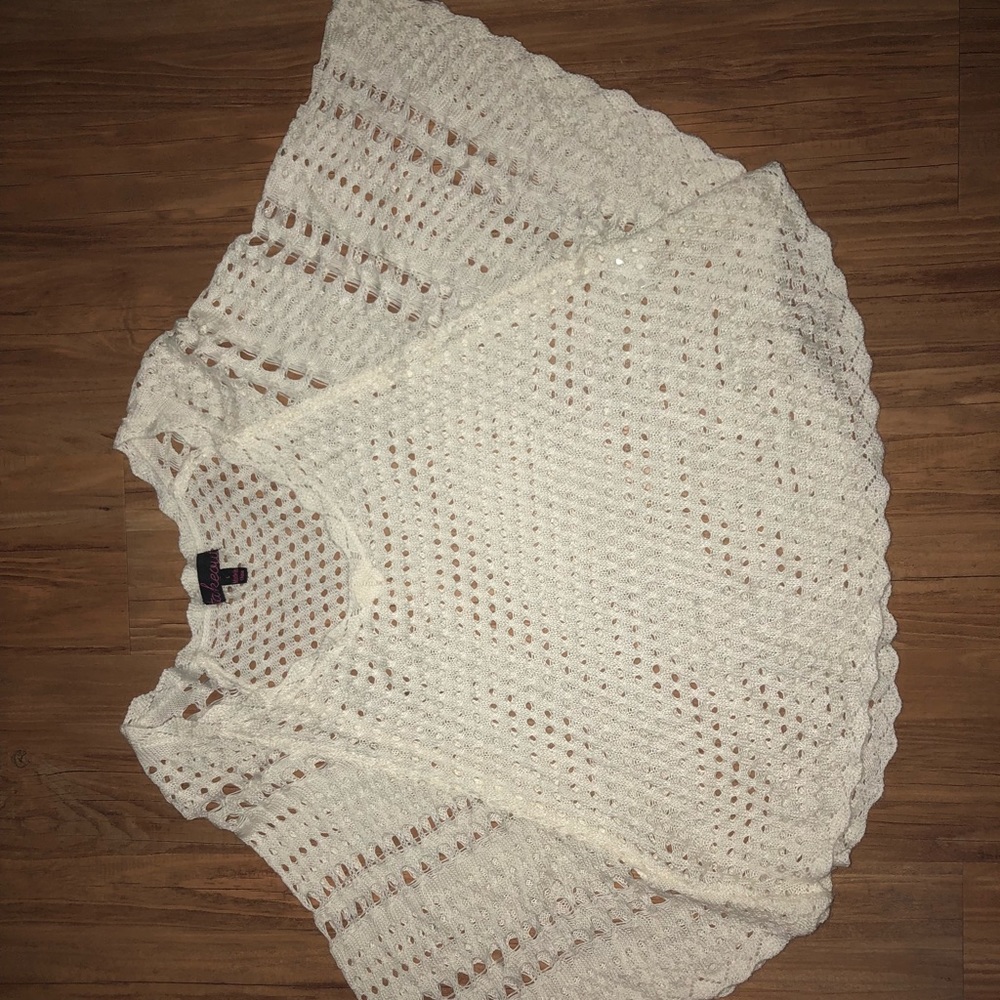 Off white poncho