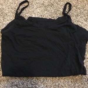 Black tank top