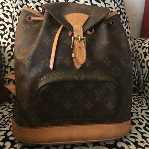 LOUIS VUITTON Vintage Montsouris MM Backpack