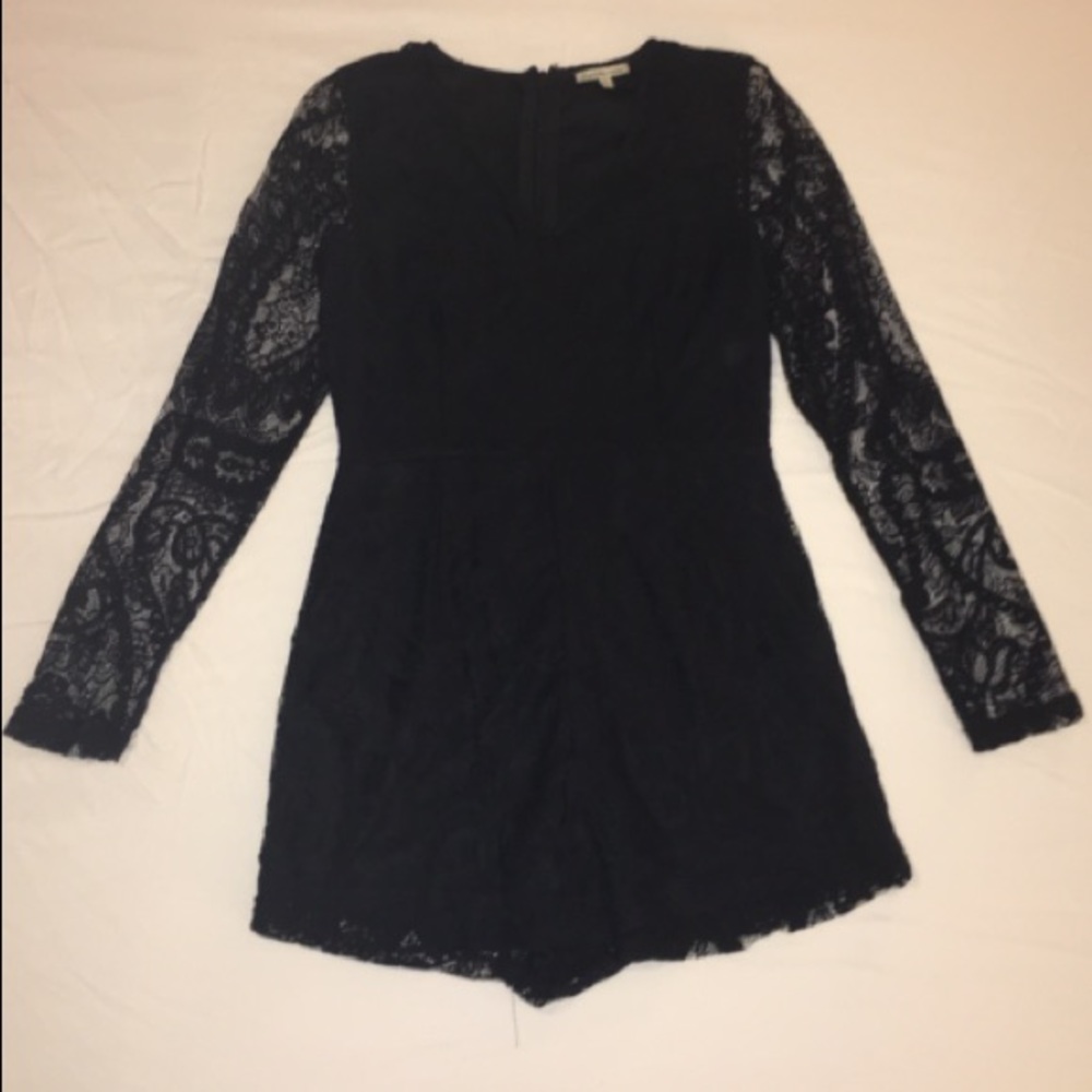 Black Lace Romper