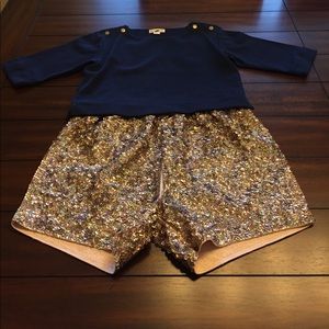 Crewcuts navy/gold jumper