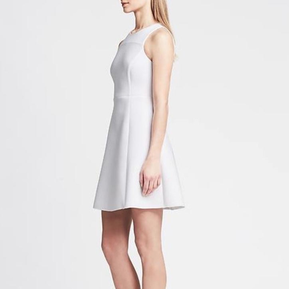 Banana Republic White Scuba Dress
