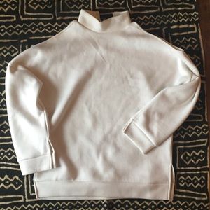 J.O.A los angles white mock neck sweatshirt!!